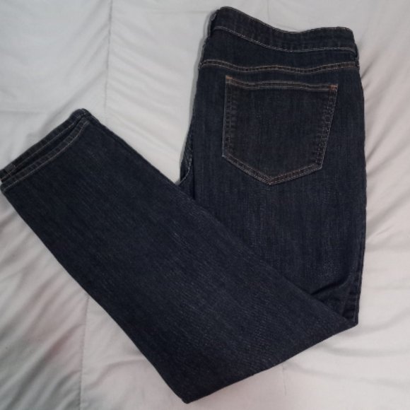 Old Navy Denim - Old Navy The Diva Jeans Dark Blue Denim Size 14 Short Skinny New Rise